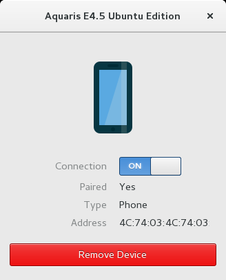 Bluetooth paired