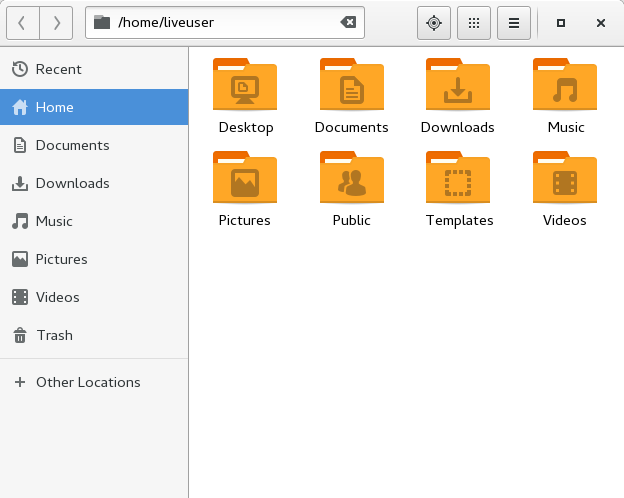 File manager, nice