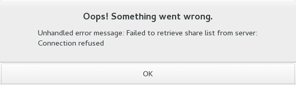 Samba error