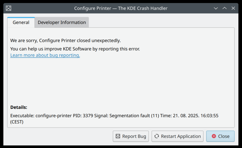 Utility crash