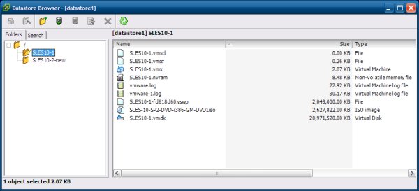 Datastore contents