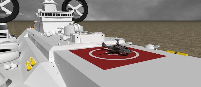 With helicopter 2
