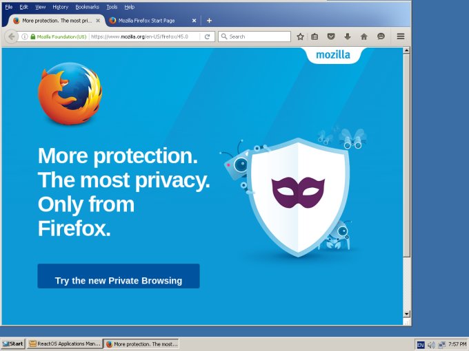 Firefox installed