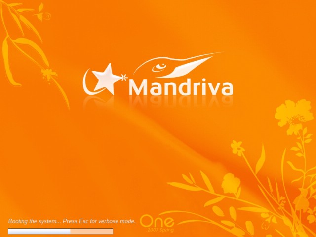 mandriva wallpaper. 3 . mandriva booting live cd 2