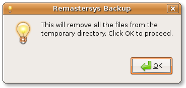 Remastersys GUI clean