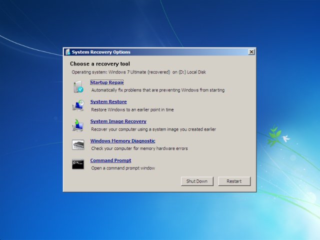 Restore Default Vista Bootloader