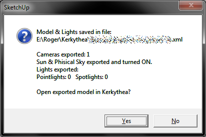 Exported model