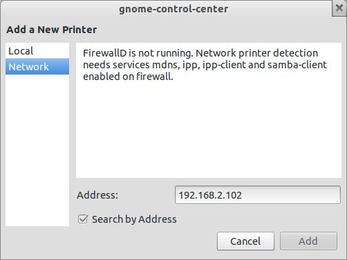 New applet, cannot find printer