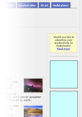 Ad on software page