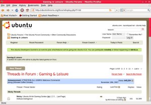 Ubuntu forums