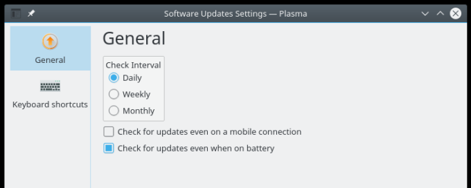 General settings