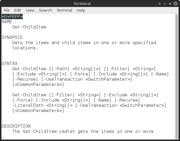 Basic usage, help