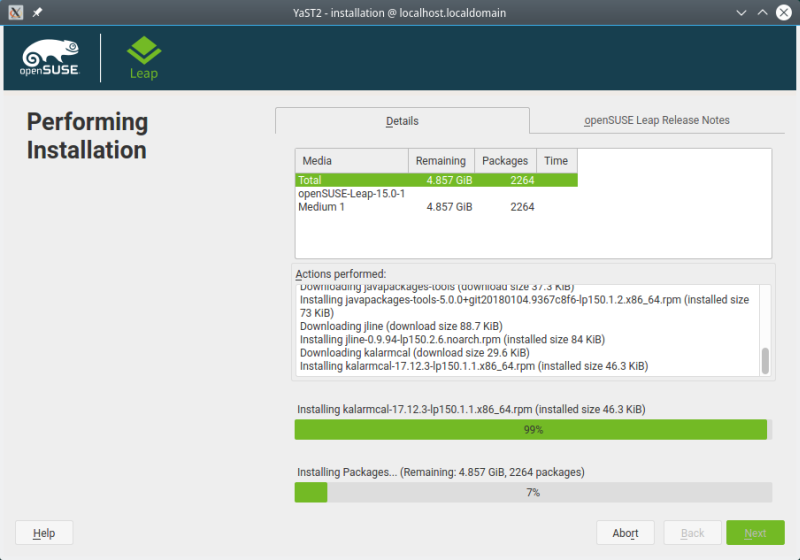 Installing