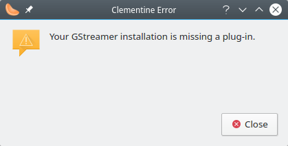 Missing plugin