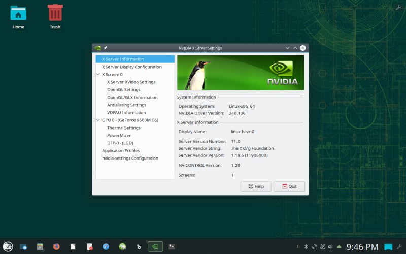 Nvidia installed