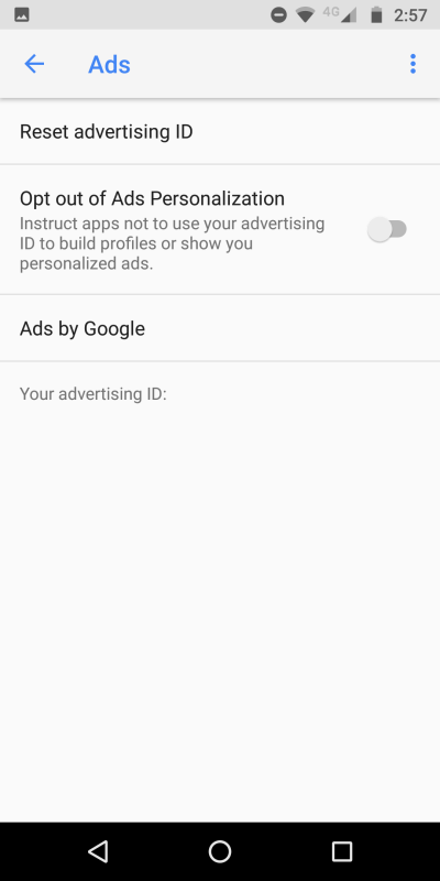 Ads personalization