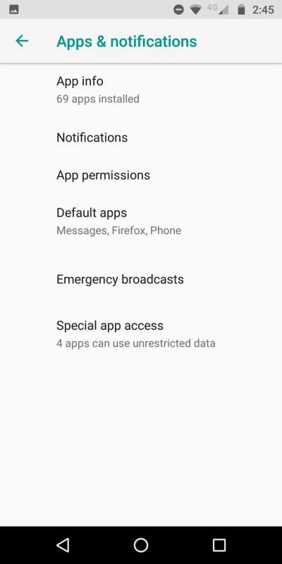 Apps & notifications