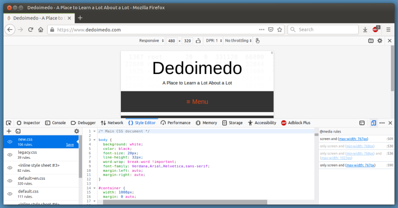Dev tools