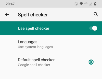 Spell checker