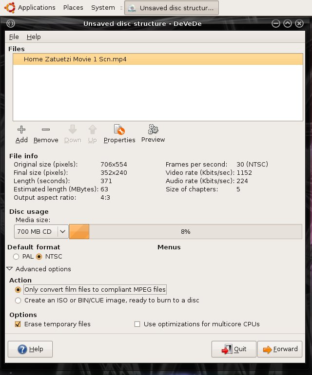 Final settings