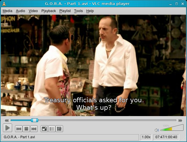 VLC playing
