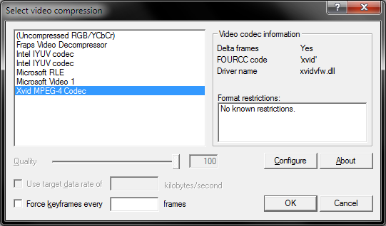 Video codecs