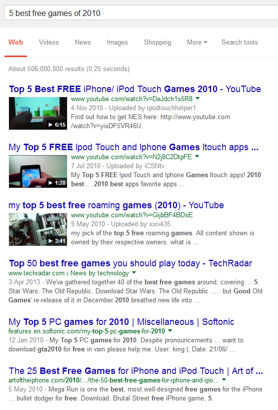 Search results 1