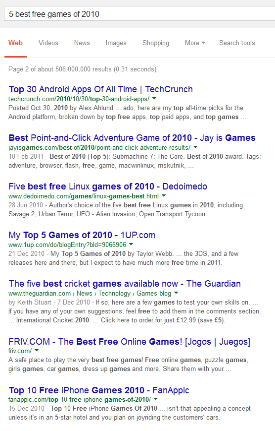 Search results 2