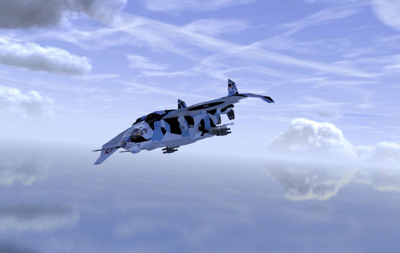 Flying over water 1