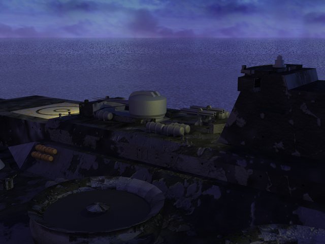 Night view, side