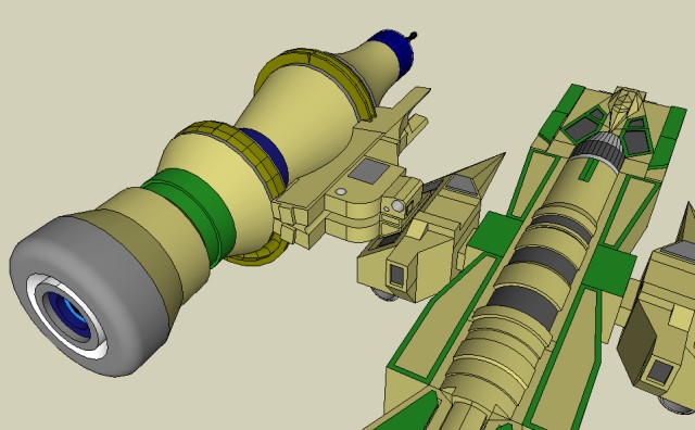 Spacecraft 2 engine nacelle