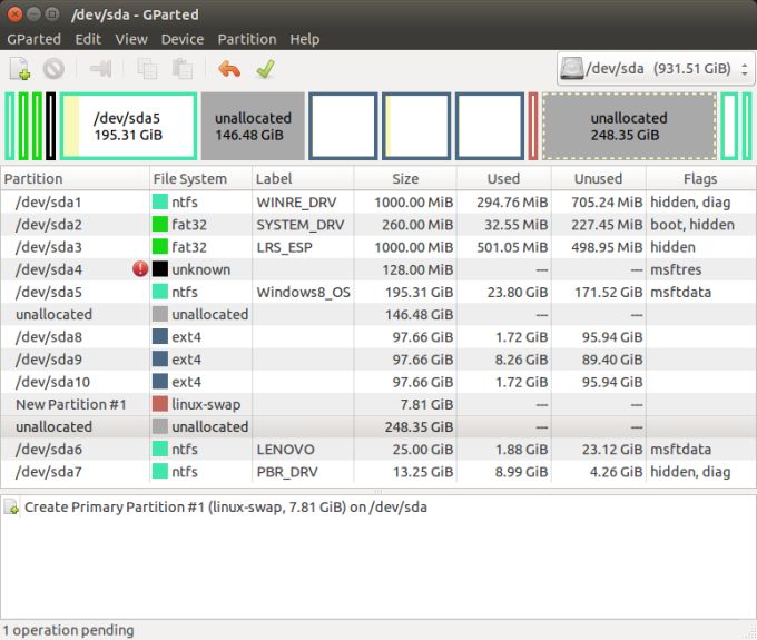 Ubuntu, add swap