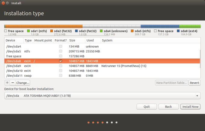 Partitions