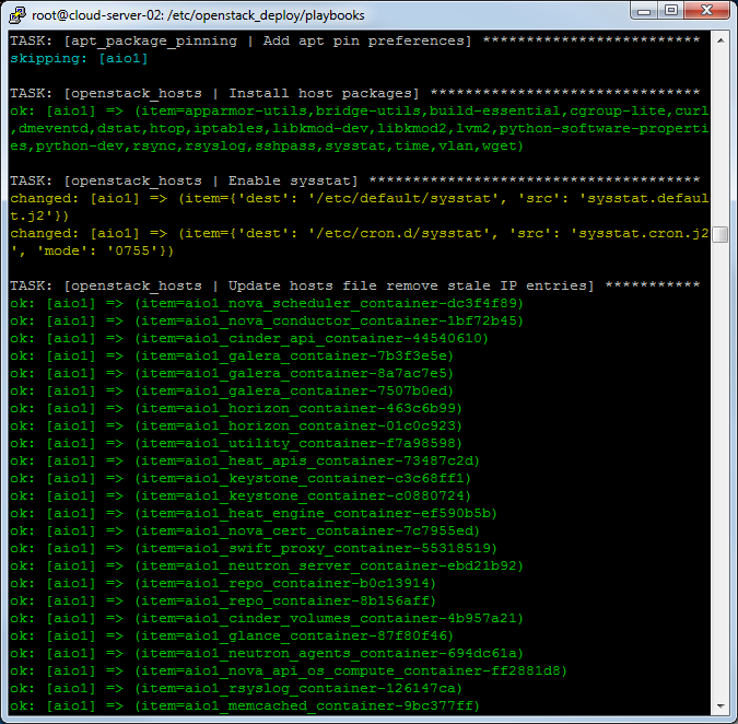 Ansible deploying, more