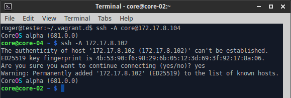 SSH, from one client to another