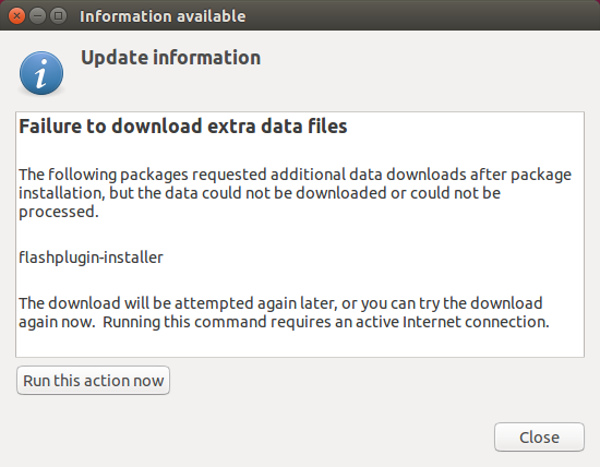 Flash failed to download