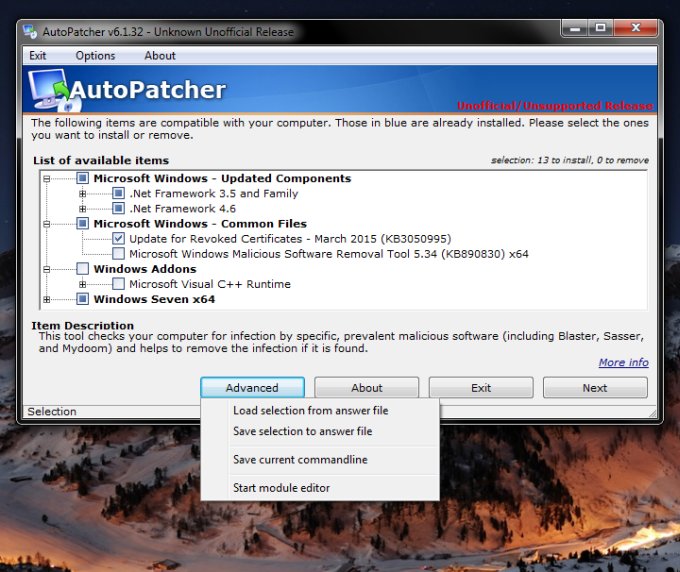 Autopatcher Fix for slow Windows Updates
