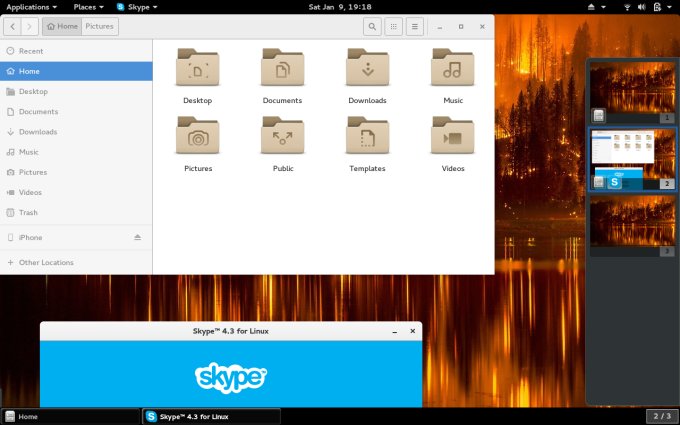 Dock feature in action