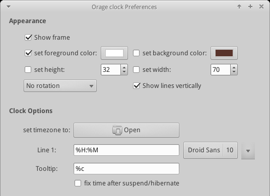 Why background color for the clock