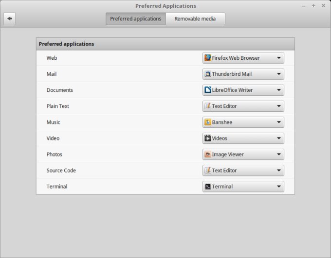 Preferred apps