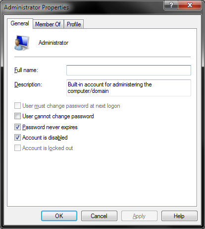 Enable admin