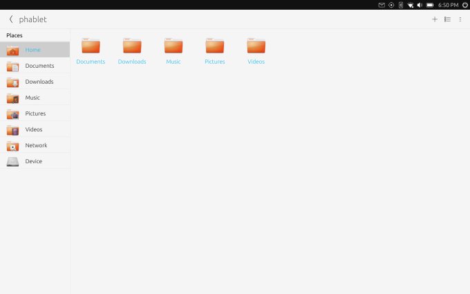 File manager running