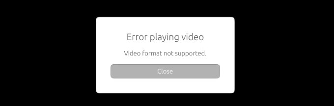 Video playback is disappointing