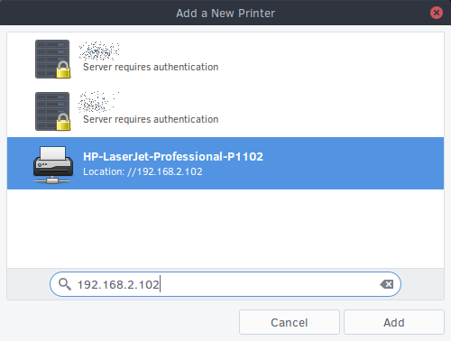 Samba printing works