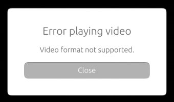 Video error