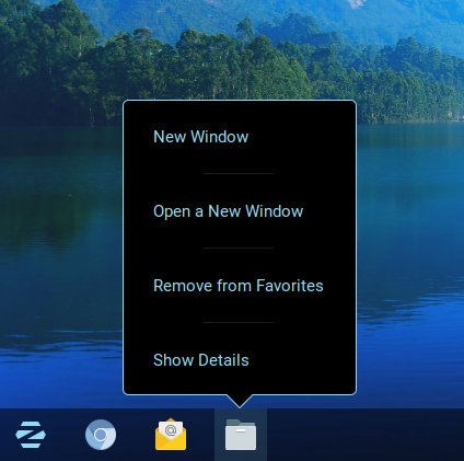 Pinning icons now called Favorites