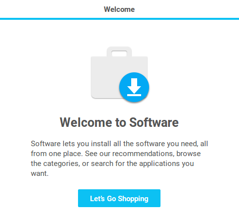 Let's go shopping message