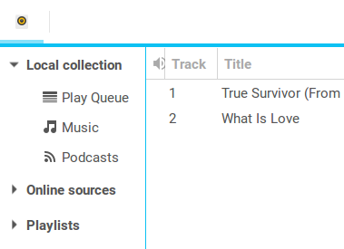 Rhythmbox, visual glitch