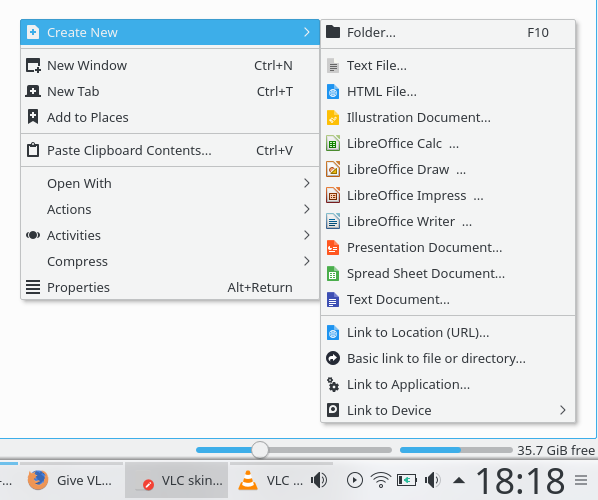 Powerful context menu