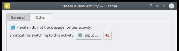 Activities setup